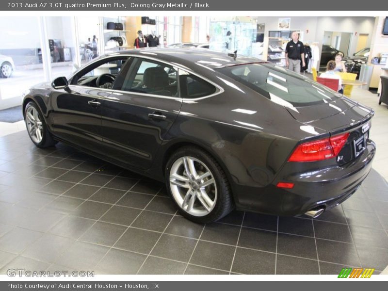 Oolong Gray Metallic / Black 2013 Audi A7 3.0T quattro Premium Plus