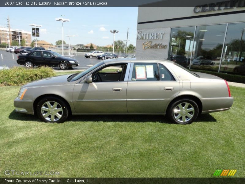 Radiant Bronze / Shale/Cocoa 2007 Cadillac DTS Luxury