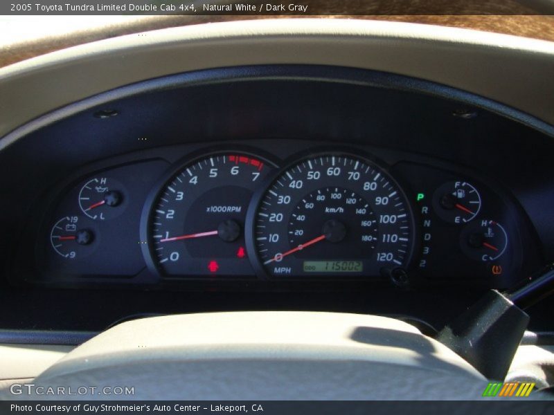 Natural White / Dark Gray 2005 Toyota Tundra Limited Double Cab 4x4