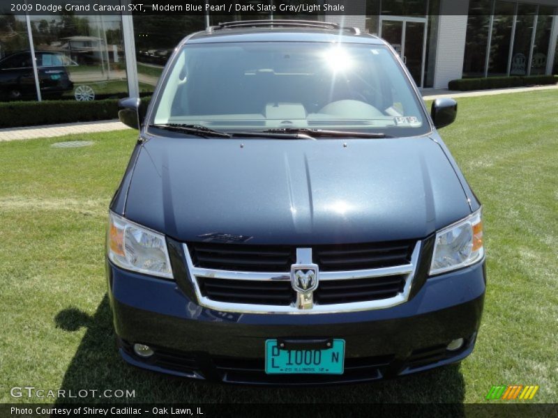 Modern Blue Pearl / Dark Slate Gray/Light Shale 2009 Dodge Grand Caravan SXT