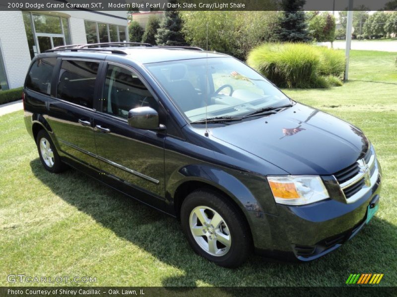 Modern Blue Pearl / Dark Slate Gray/Light Shale 2009 Dodge Grand Caravan SXT