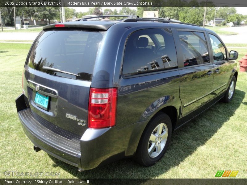 Modern Blue Pearl / Dark Slate Gray/Light Shale 2009 Dodge Grand Caravan SXT