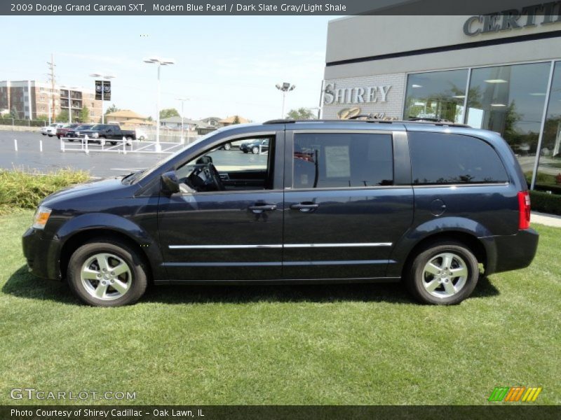 Modern Blue Pearl / Dark Slate Gray/Light Shale 2009 Dodge Grand Caravan SXT