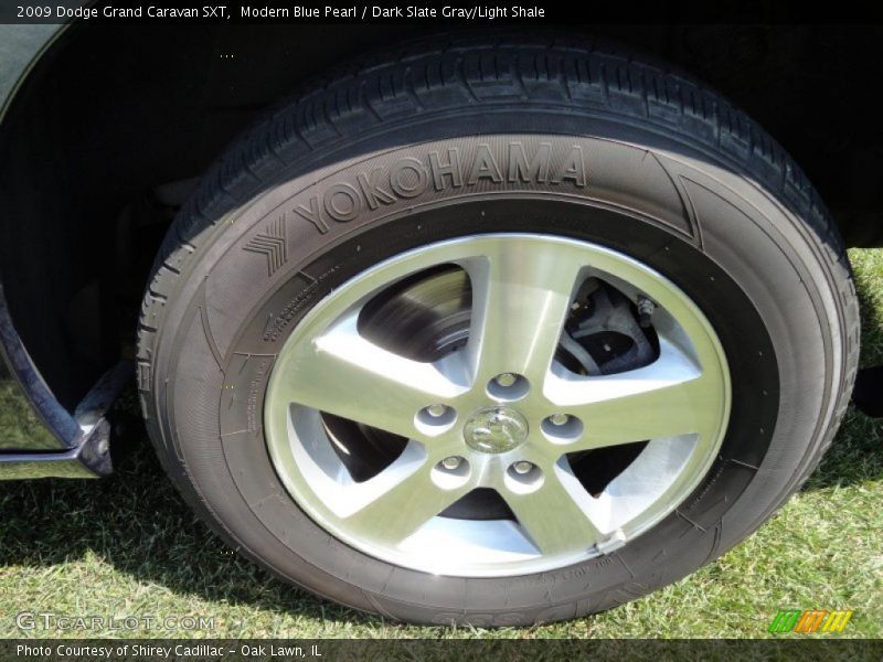 Modern Blue Pearl / Dark Slate Gray/Light Shale 2009 Dodge Grand Caravan SXT