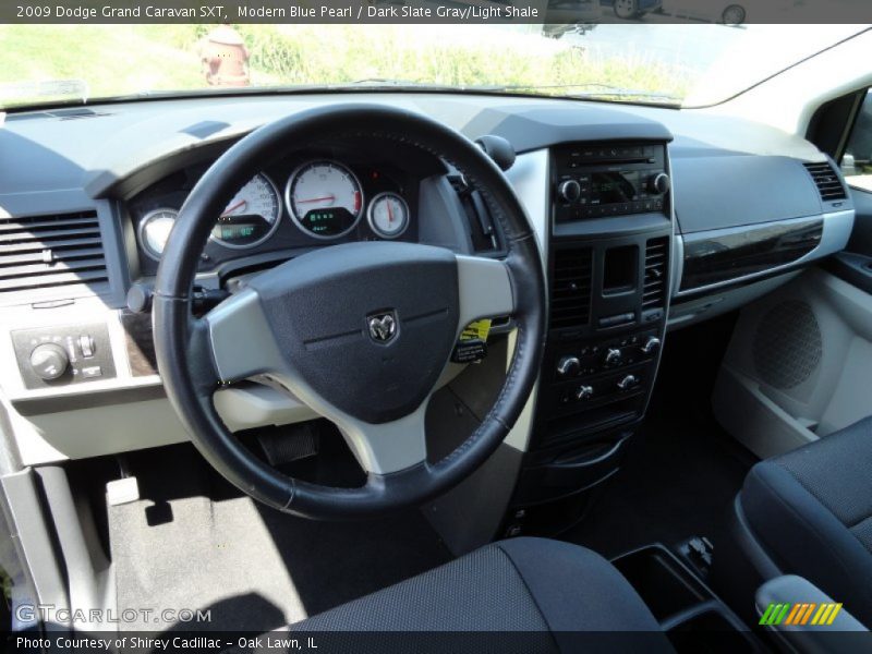 Modern Blue Pearl / Dark Slate Gray/Light Shale 2009 Dodge Grand Caravan SXT