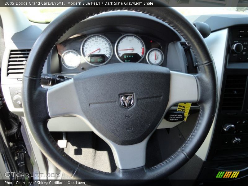 Modern Blue Pearl / Dark Slate Gray/Light Shale 2009 Dodge Grand Caravan SXT