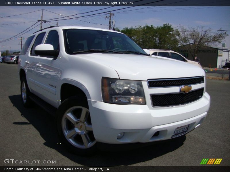 Summit White / Dark Titanium/Light Titanium 2007 Chevrolet Tahoe LT 4x4