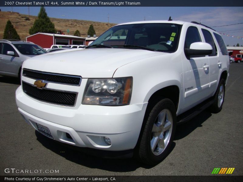 Summit White / Dark Titanium/Light Titanium 2007 Chevrolet Tahoe LT 4x4