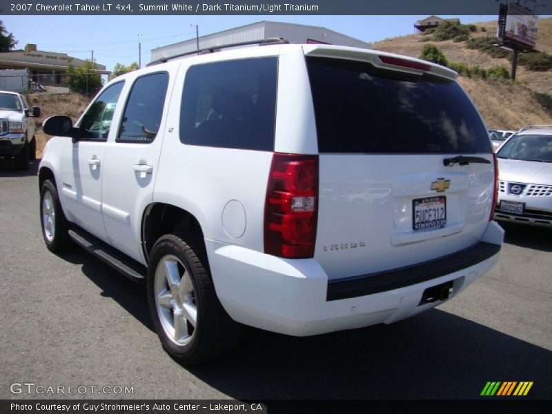 Summit White / Dark Titanium/Light Titanium 2007 Chevrolet Tahoe LT 4x4
