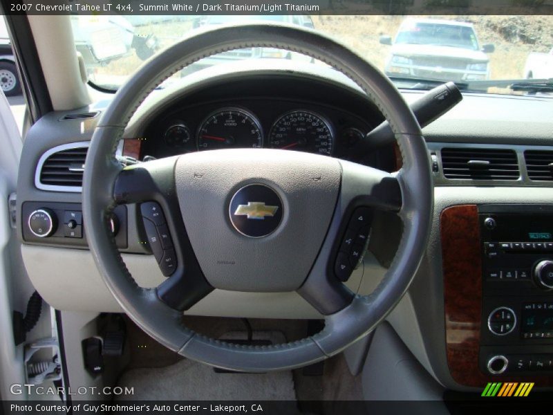 Summit White / Dark Titanium/Light Titanium 2007 Chevrolet Tahoe LT 4x4