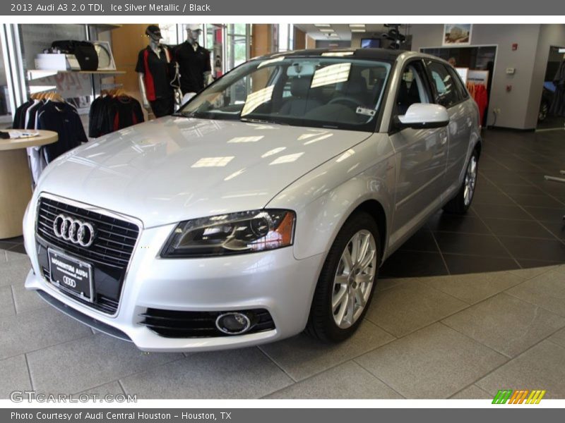 Ice Silver Metallic / Black 2013 Audi A3 2.0 TDI