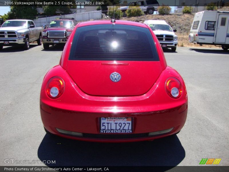 Salsa Red / Black 2006 Volkswagen New Beetle 2.5 Coupe