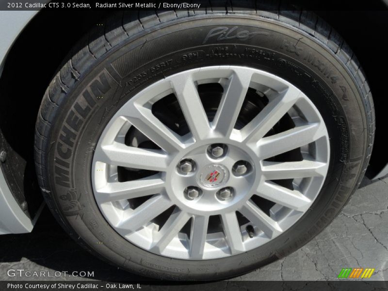 Radiant Silver Metallic / Ebony/Ebony 2012 Cadillac CTS 3.0 Sedan