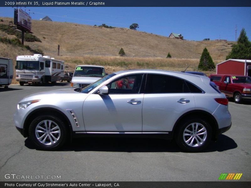Liquid Platinum Metallic / Graphite 2009 Infiniti FX 35