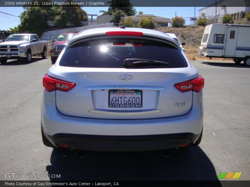 Liquid Platinum Metallic / Graphite 2009 Infiniti FX 35