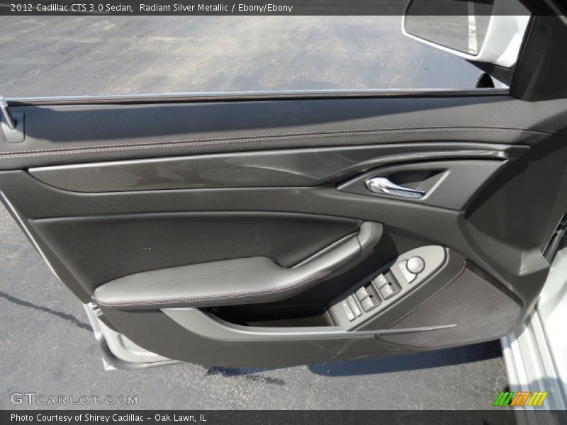 Radiant Silver Metallic / Ebony/Ebony 2012 Cadillac CTS 3.0 Sedan