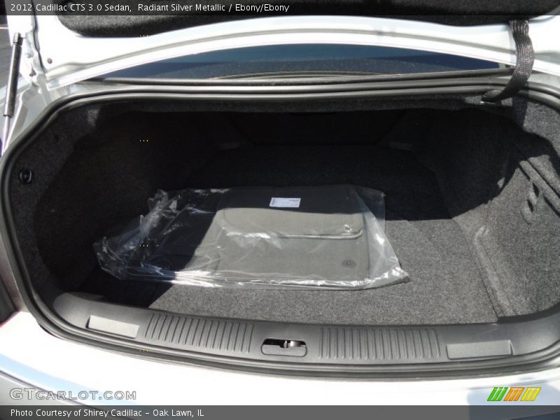 Radiant Silver Metallic / Ebony/Ebony 2012 Cadillac CTS 3.0 Sedan