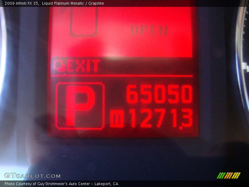 Liquid Platinum Metallic / Graphite 2009 Infiniti FX 35