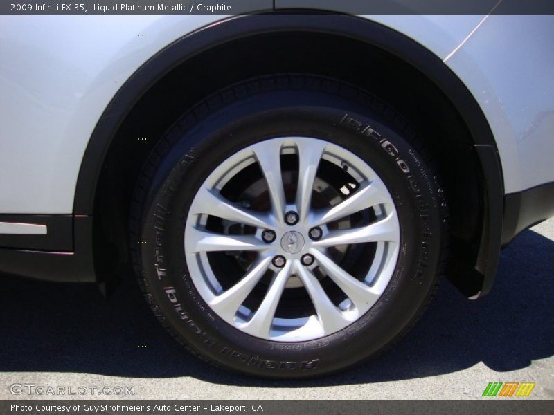Liquid Platinum Metallic / Graphite 2009 Infiniti FX 35