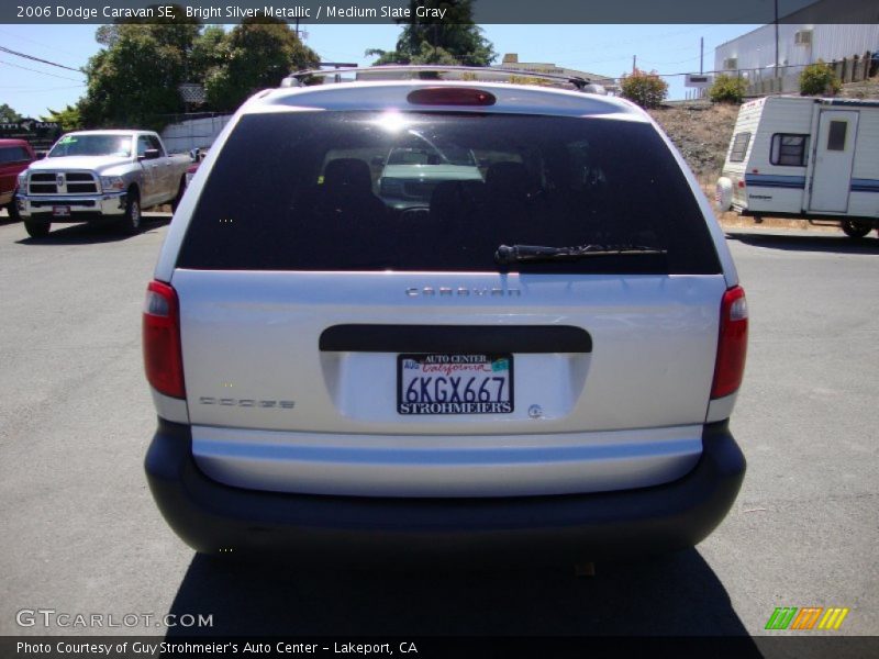 Bright Silver Metallic / Medium Slate Gray 2006 Dodge Caravan SE