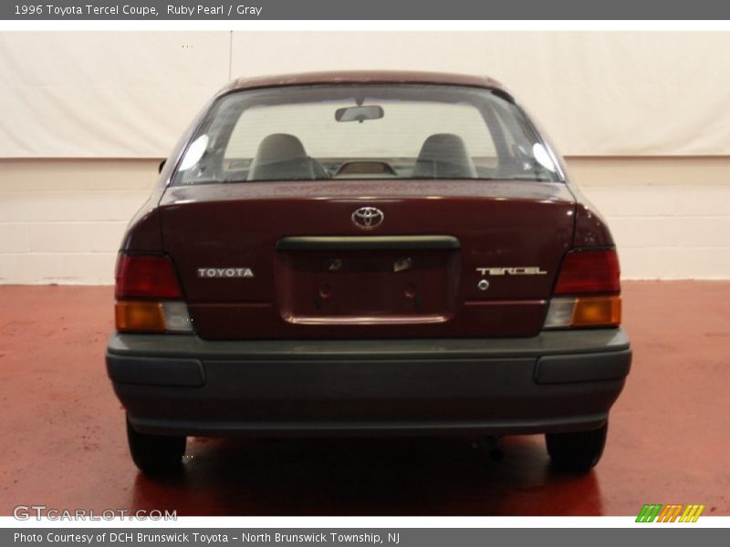 Ruby Pearl / Gray 1996 Toyota Tercel Coupe