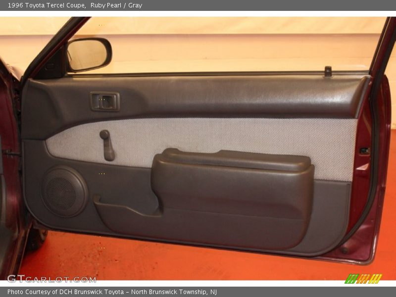 Ruby Pearl / Gray 1996 Toyota Tercel Coupe