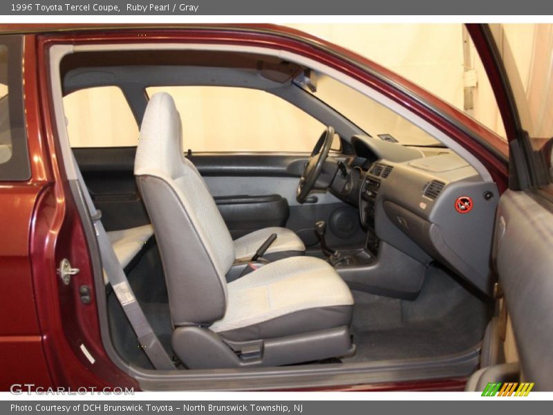 Ruby Pearl / Gray 1996 Toyota Tercel Coupe