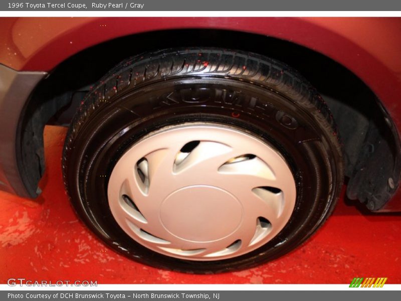 Ruby Pearl / Gray 1996 Toyota Tercel Coupe