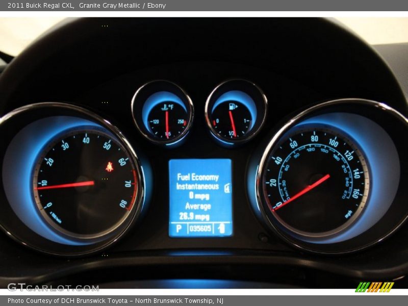 Granite Gray Metallic / Ebony 2011 Buick Regal CXL