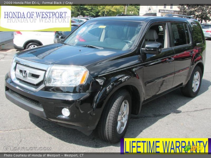 Formal Black / Gray 2009 Honda Pilot EX-L