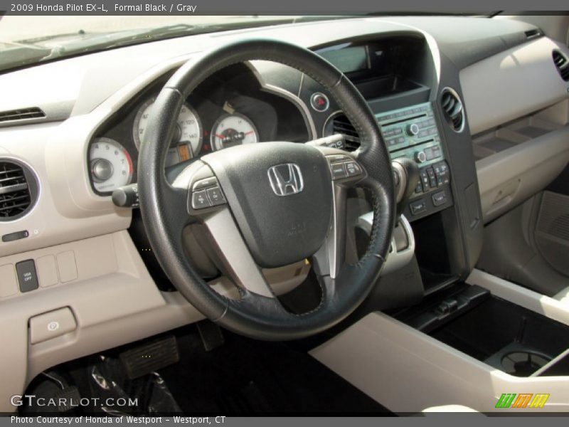 Formal Black / Gray 2009 Honda Pilot EX-L