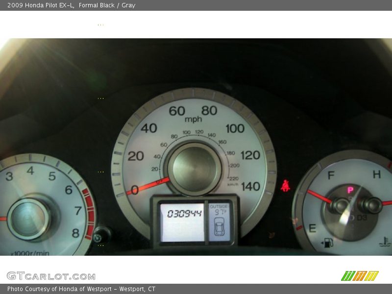 Formal Black / Gray 2009 Honda Pilot EX-L