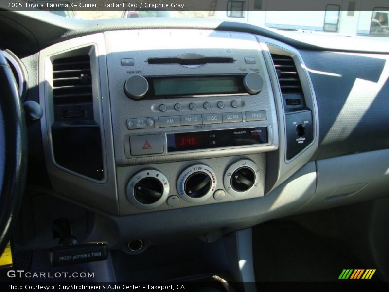 Controls of 2005 Tacoma X-Runner