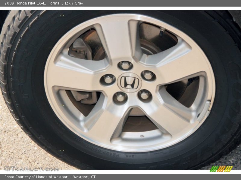 Formal Black / Gray 2009 Honda Pilot EX-L