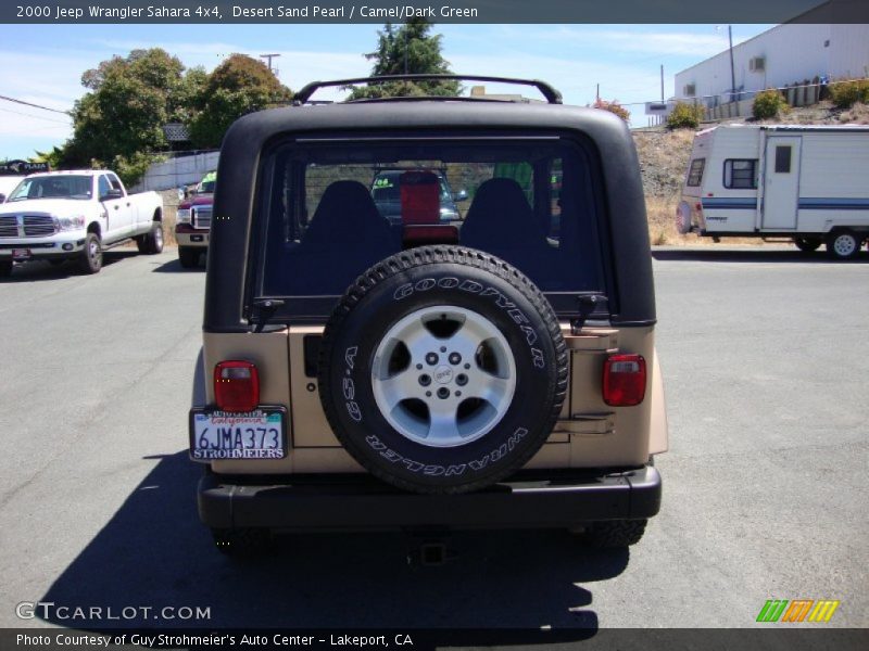 Desert Sand Pearl / Camel/Dark Green 2000 Jeep Wrangler Sahara 4x4