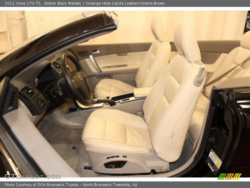 Ember Black Metallic / Soverign Hide Calcite Leather/Umbra Brown 2011 Volvo C70 T5