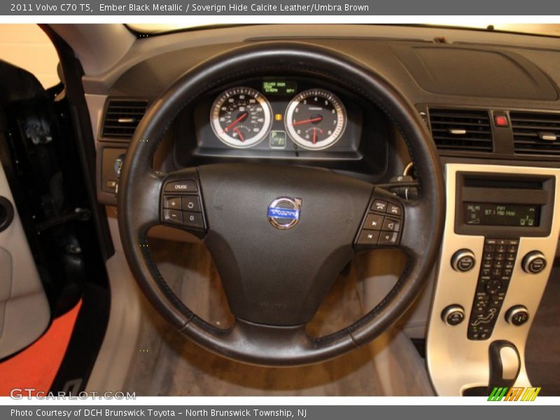 Ember Black Metallic / Soverign Hide Calcite Leather/Umbra Brown 2011 Volvo C70 T5