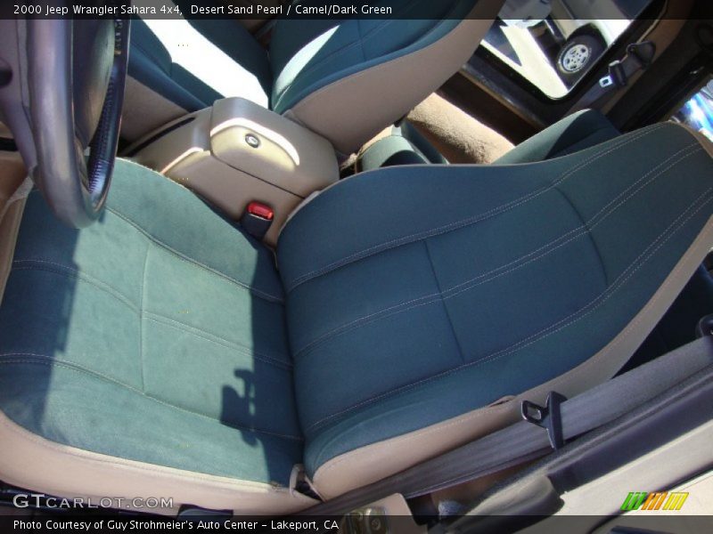 Desert Sand Pearl / Camel/Dark Green 2000 Jeep Wrangler Sahara 4x4