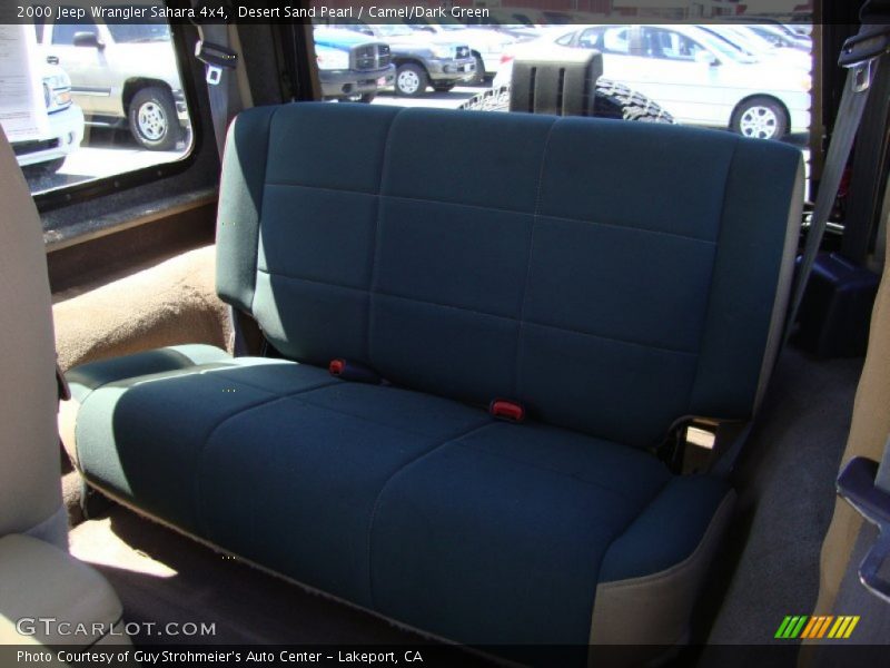Desert Sand Pearl / Camel/Dark Green 2000 Jeep Wrangler Sahara 4x4