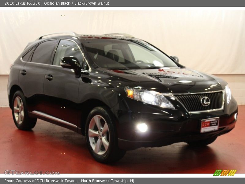 Obsidian Black / Black/Brown Walnut 2010 Lexus RX 350