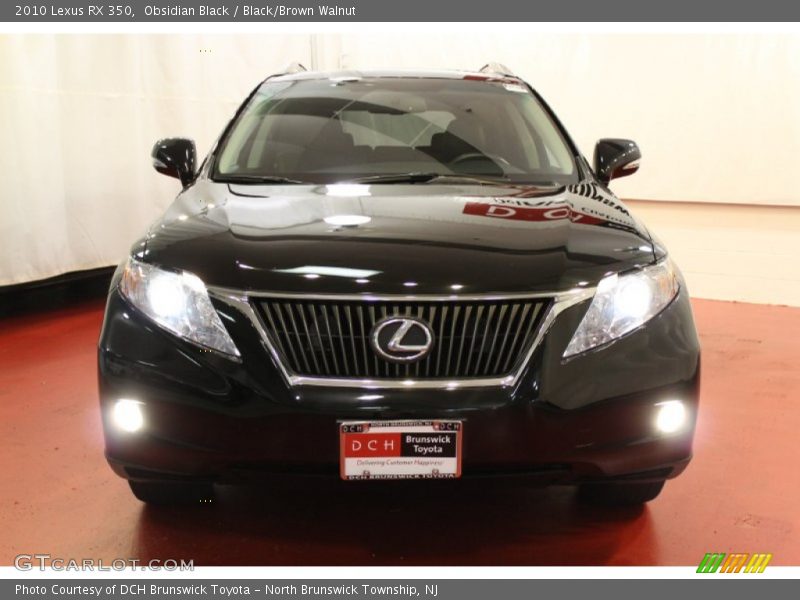 Obsidian Black / Black/Brown Walnut 2010 Lexus RX 350