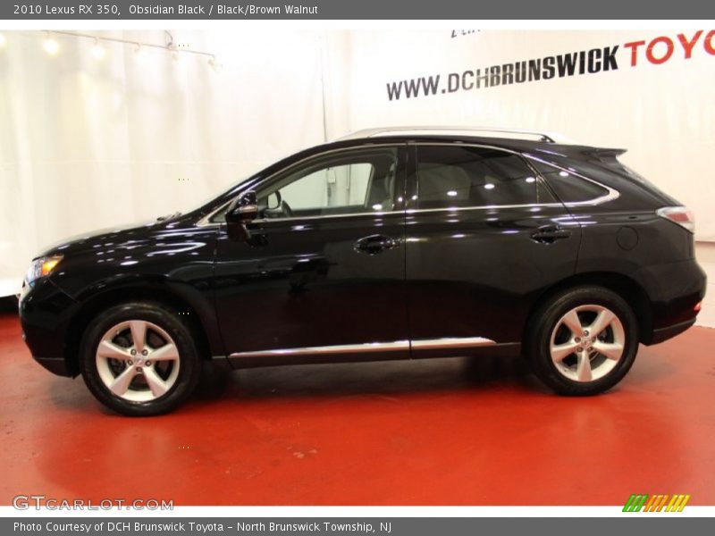 Obsidian Black / Black/Brown Walnut 2010 Lexus RX 350
