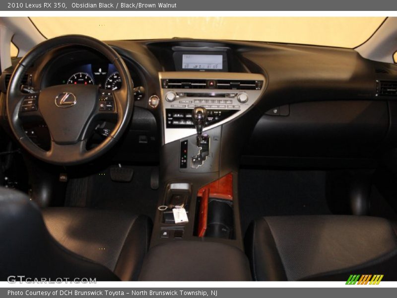 Obsidian Black / Black/Brown Walnut 2010 Lexus RX 350