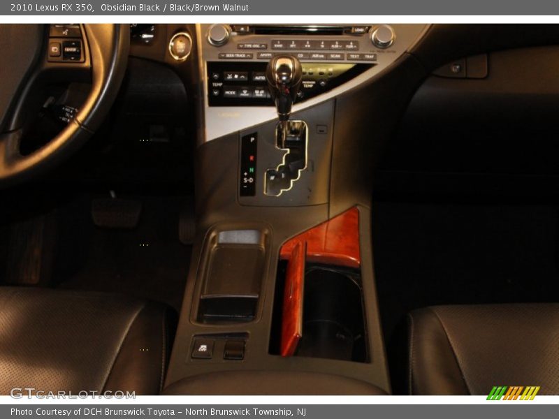 Obsidian Black / Black/Brown Walnut 2010 Lexus RX 350