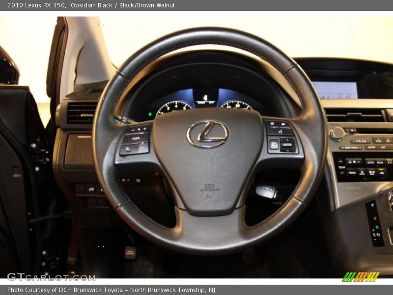 Obsidian Black / Black/Brown Walnut 2010 Lexus RX 350