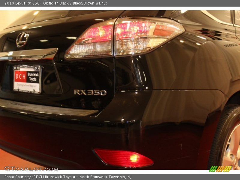 Obsidian Black / Black/Brown Walnut 2010 Lexus RX 350