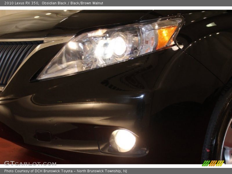 Obsidian Black / Black/Brown Walnut 2010 Lexus RX 350