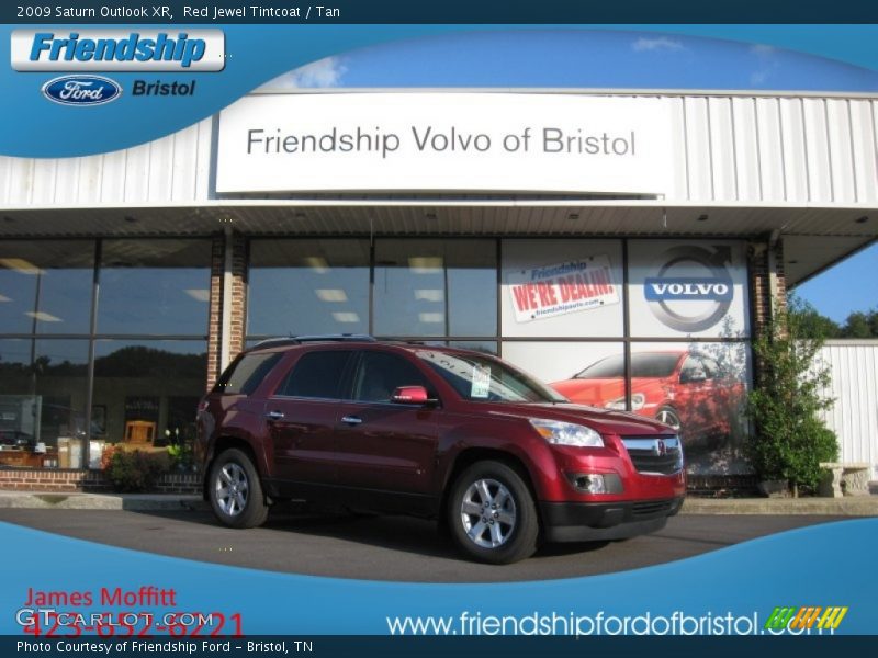 Red Jewel Tintcoat / Tan 2009 Saturn Outlook XR
