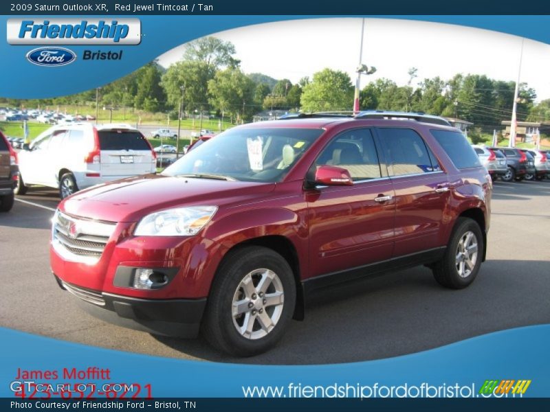 Red Jewel Tintcoat / Tan 2009 Saturn Outlook XR