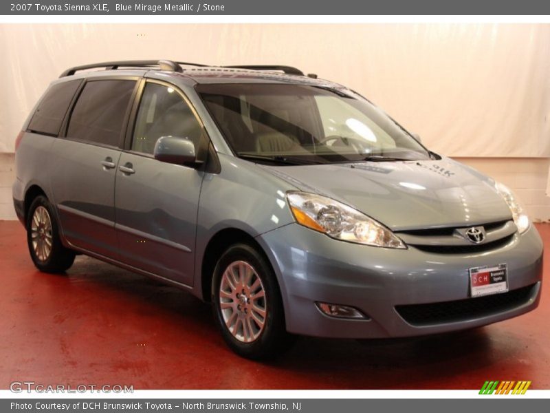 Blue Mirage Metallic / Stone 2007 Toyota Sienna XLE